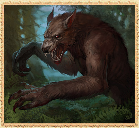 Einsamer Wald-Werwolf