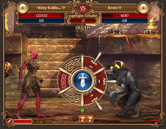 Kampfmodus - Online Game Drachenkrieg