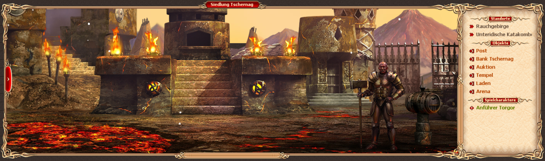 Startort als Magmar - Online Game Drachenkrieg