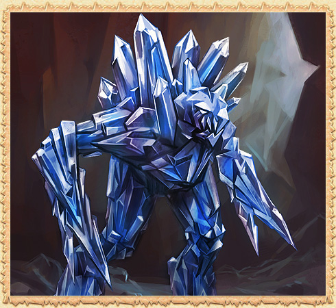 Blaues Kristallem