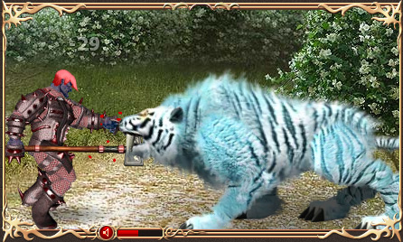 Kampf gegen Beroner Tiger - Online Game Drachenkrieg